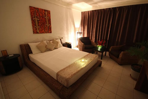Hotel Melanesian Vanuatu Night Shot Orchid Room